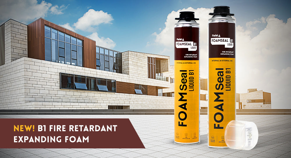 Partel's NEW Fire Retardant FOAMSEAL Liquid B1 offers enhanced thermal insulation and high fire resistance